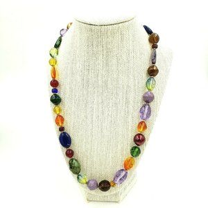Joan Rivers Art Glass Bead Necklace